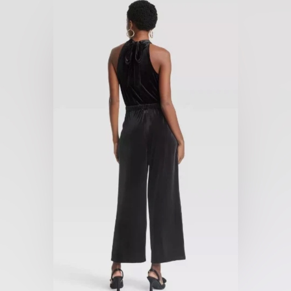 a new day Black Halter Jumpsuit - Picture 2 of 14